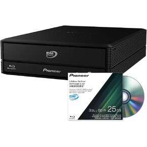 Pioneer Blu-ray Drive, BDR-WX01DMU Amazon US-only Model and Pioneer BD-R 25GB Disc for Archive Set