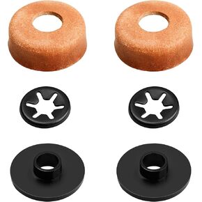 3000005094 Compatible Replacement Pump Cup Kit for Coleman Lanterns & Stoves – Includes Leather Pump Caps, Metal Nuts, and Plastic Caps for Airtight Seal