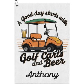 24" X 16" Golf Towels for Golf Bag, Funny Women Golf Towel with Clip, Golf Accesserios Gifts for Golf Fans