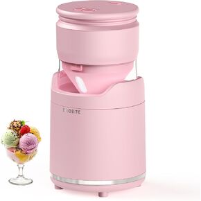 Ice Cream Maker Machine – Premium Electric Maker Machine with Low-Noise Operation, Rechargeable,Perfect for Gelato, Sorbet & Frozen Yogurt, Easy to Clean,Silver