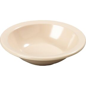 Carlisle FoodService Products Kingline Reusable Plastic Bowl Grapefruit Bowl for Home and Restaurant, Melamine, 10 Ounces, White, (Pack of 48)
