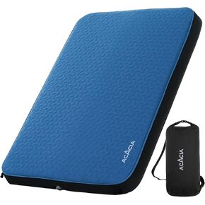 ACACIA 4.3" Thick Self Inflating Sleeping Pad with Foam | Innovative Y-Shaped Telescopic Structure | Ultraportable Camping Mattress | Outdoor Compact Air Mat for Tent Car |