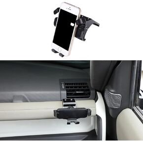 PIUGILH Car Phone Holder Compatible with Land Rover Defender 90 110 130 2020-2023 Accessories, Center Console Dash Board Phone Mount Holder(Model A)