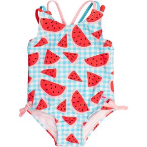 RuffleButts Marine Glow Tie Shoulder One Piece - 3T