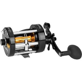 KastKing Rover Round Baitcasting Fishing Reel, Perfect Conventional Reel for Catfish, Salmon/Steelhead, Striper Bass and Inshore Saltwater Fishing Reel, Reinforced Metal Body