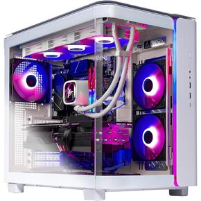 Skytech Rampage Gaming PC Desktop, Ryzen 7 9700X 3.8 GHz (5.5GHz Turbo Boost), NVIDIA RTX 5070 Ti 16GB GDDR7, 1TB Gen4 SSD, 32GB DDR5 RAM 5600 RGB, 850W Gold PSU, 360mm ARGB AIO, Wi-Fi, Win 11