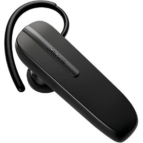 Jabra Talk 65 Mono Bluetooth Headset - Premium Wireless Single Ear Headset - 2 Built-In Noise Cancelling Microphones, Media Streaming, Up to 100 Meters Bluetooth Range - Black