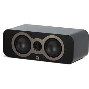Q Acoustics 3090c Center Speaker Satin Black - 2-Way Reflex Enclosure Type, 2 x 4 Mid/Bass Driver, 1 x 0.9 Tweeter - Active Speakers/HiFi Speakers for Home Theater Sound System