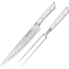 سلسلة Cangshan Helena Series German Steel Forged Set 2 قطعة (أبيض)