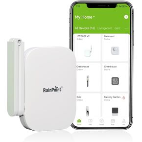 RAINPOINT Gen2 2.4GHz Mini WiFi Hub App Control, 853ft Connection Range, Support Up to 39 Devices