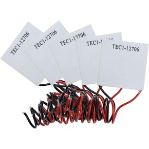 وحدة Peltier TEC1-12706 ، Aideepen 12V 6A 60W DETHINK THERMOELECTRICORE التبريد التبريد PELTIER MODULE PELTIER COOLER 40x40mm 5pcs متوافق مع مروحة البولت/البرد