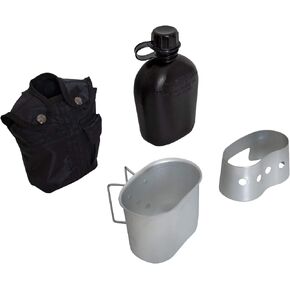 Rothco 4 Piece Canteen Kit with Cover, Aluminum Cup and Stove with Stand
