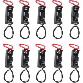 HRSYYL10pcs 23A Battery Holder 2× 12V A23 Battery Case Holder Box 24V A23 Battery Holder Spring Clip Case with Wire