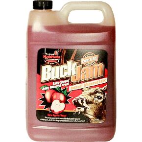 Buck Jam Ripe Apple Flavored Salty Sweet Liquid Deer Attractant - Instant Mineral Lick - Powerful Ready-to-Use Year-Round Beneficial Food Supplement for Deer - 1 Gallon