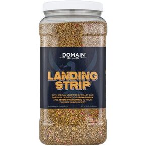 Domain Outdoor Landing Strip Food Plot Seed, Special Varieties of Millet and Sorghum, Designed to Attract and Provide Cover and Food for Waterfowl, Upland Birds and Deer, ¼ Acre