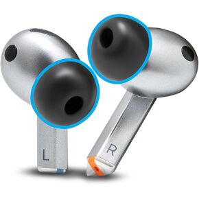 WC Tipz Galaxy - ترقية Galaxy Buds 3 Pro Ear Tips by Wicked Cushions | تحسين الراحة ، ختم أكثر إحكاما وأفضل وقت انتعاش الرغوة ل Samsung Galaxy Buds Pro 3 | أسود