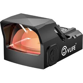 CVLIFE WolfCovert Motion Awake Pistol Red/Green Dot Sight for Doctor Cut Footprint, 3 MOA Red Dot 1X24mm Open Reflex Sight, Full Size Optics with Adapter Plate for MOS & Picatinny, Handgun Scope
