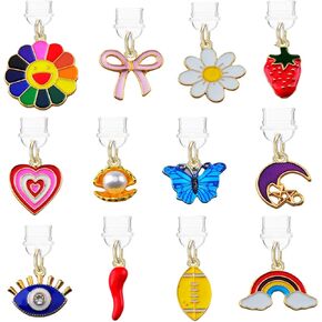 Kindle charms,12pcs Gold Charms for Kindle Dust Plug Charm Type C/USB C,Phone Dust Plug Charms for Kindle Accessories