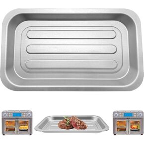 GWY Air Fryer Basket Replacement for Emeril Lagasse Dual Zone 360 Air Fryer Oven 25 QT Air Fryer Convection Toaster Oven 11.6"x 6.9" Non-stick Mesh Air Fryer Steel Accessories Parts, Dishwasher Safe