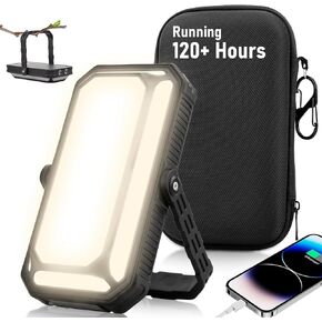 LED Camping Lantern Rechargeable 4000LM, 10000mAh Portable Camping Lights up to 120+ Hours, 12 Light Modes, Dimmable, LCD Digital Display, Waterproof, Camping Essentials for Power Outages, Emergency
