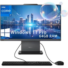 Lenovo ThinkCentre All-in-One Desktop Computer (27 Inch i5 Touchscreen, 16GB RAM | 256GB SSD)