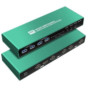 HDMI kvm Switch 2 Monitors 2 Computers edid Emulator 4k 60hz Extended Display kvm Switch 2 Monitors 2 Computers hdmi edid 2k 144hz hdmi Matrix kvm edid