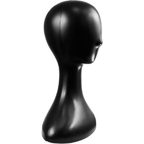 SereneLife Professional Mannequin Head, Women’s Wig Stand Display (16.1'' Height), Smooth Surface for Styling and Displaying Wigs, Hats & Jewelry