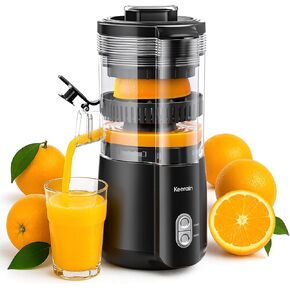 Electric Orange Juicer, Hand-Free Citrus Juicer Machine with Cleaning Brush, Automatic Juice Squeezer for Lemon, Lime, Grapefruit, Pomegranate