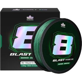 30-60LB Blast Fishing Line, Braided Fishing Line with HyperOSi Coating, Water and Abrasion Resistant