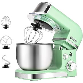 Stand Mixer, Kitchen in the box 3.2Qt Small Electric Food Mixer,6 Speeds Portable Lightweight Kitchen Mixer for Daily Use with Egg Whisk,Dough Hook,Flat Beater (Purple) (Renewed)