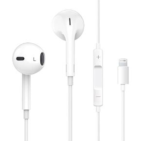 Apple Earbuds, [MFi Certified] 2Pack iPhone Wired Earphones (Built-in Microphone & Volume Control) Noise Canceling Isolating Headphones for iPhone 14/13/12/11/SE/X/XR/XS/8/7