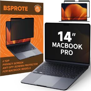 Privacy Screen for MacBook Pro 14 Inch (2021-2024, M1, M2, M3, M4), Removable Anti-Spy Filter for Mac Pro 14.2", Eye Protection HD Anti-Scratch
