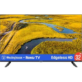 Westinghouse Edgeless Roku TV - 32 Inch Smart Television, LED HD w/Wi-Fi & Mobile App Connectivity, Flat Screen Compatible w/Apple Home Kit, Alexa, & Google Assistant