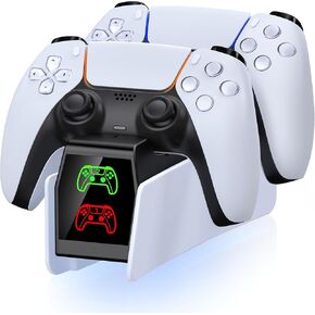 محطة شاحن وحدة التحكم PS5 لوحدات تحكم P5 ، PS5 Controller Charging Station DOCK DACK ، ملحقات لـ P 5 DualSense Edge