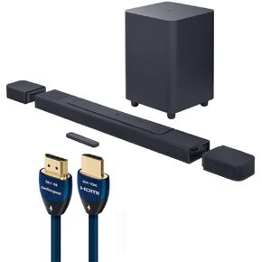 JBL Bar 1000: 7.1.4-Channel soundbar with Detachable Surround Speakers, MultiBeam™, Dolby Atmos®, and DTS:X®, Black