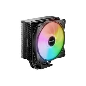 كن هادئاً! Pure Rock Pro 3 Black Cpu Air Cooler | 6 أنابيب حرارة عالية الأداء 6 مم مع تقنية HDT | 120mm هادئة PWM مروحة | AMD: AM4 AM5/Intel LGA 1700/1150/1151/1200 | أسود | BK042
