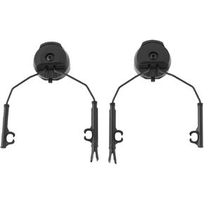 1Pair Tactical Helmet Rail Adapters Headset Support Helmet Arc Rail Adapter Compatible with Peltor Comtac Headset Support for Connected to Fast/ACH/MICH Series Helmet