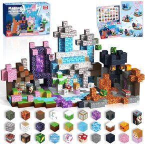 150PCS Magnetic Blocks - Magnetic Building Blocks Magnetic Cubes Stacking, STEM Montessori Sensory Toys for Toddlers Kids Boys Girls Ages 3-5 6-8 Holiday Easter Birthday Gifts