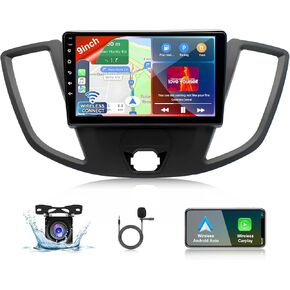 9.7 inch Car Stereo Radio for Ford Transit 2013 2014 2015 2016 2017 2018 2019,Android 13 Touchscreen Stereo w/CarPlay &Android Auto Radio,Support GPS Bluetooth SWC WiFi FM Backup Camera -2+32GB