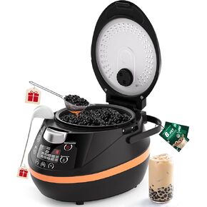 Wantoinin Boba Maker Machine - 8L Commercial Boba Cooker Automatic Pearl Warmer Pot Machine for Bubble Tea Milk Teapioca Pearls ، Restaurant Sentert Stores Bars