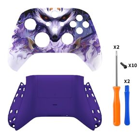 eXtremeRate Custom Nine-Tailed Fox Patterned Shell for Xbox Series X|S + Bottom Shell for Xbox Series X/S Controller