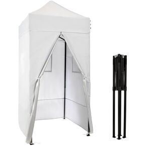 Pop Up Changing Tent - 46.5x46.5" Compact Canopy Sun Shelter Pool Cabana, Portable Changing Room, or Privacy Tent for Camping Toilet or Portable Shower - Camping Essentials by Wakeman Outdoors (Black)