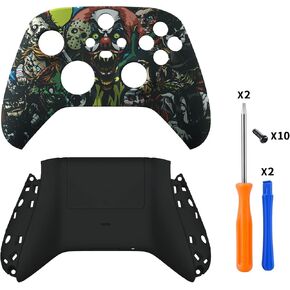 eXtremeRate Custom Scary Party Patterned Shell for Xbox Series X|S + Bottom Shell for Xbox Series X/S Controller