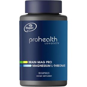 Magnesium L-Threonate Supplement (Magtein), 90 Capsules | Clinically Supported for Brain Health | Optimize Learning, Memory & Focus | 3rd Party Tested