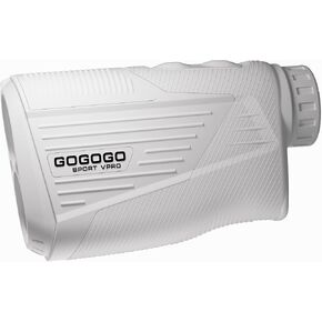 Gogogo Sport VPro Zeroin Lite REVERANDER RANGEFINDER مع منحدر ومغناط 1400 ياردة من أبيض النطاق للقرص غولف