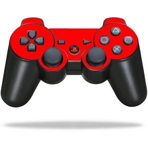 Protective Vinyl Skin Decal Skin Compatible with Sony Playstation 3 PS3 Controller wrap Sticker Skins Solid Red