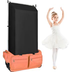 Privacy Curtain for Dance Bag Suitcase, Portable Discreet Curtain Changing Room Three Sides Privacy Curtain Partition Screens for Dancer Backstage Camping Window Shades Dance Accessories
