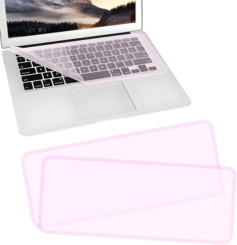 EKIND 2 Sheets Universal Waterproof and Dustproof Keyboard Cover for 12-14 Inch Laptops, with Keypad Keyboard Cover Size (L:12.2" x W:5.08"), Ultra Thin Silicone Skin Protector (Transparent) in Kuwait