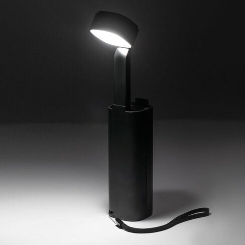 Small Rechargeable Lamp, Cordless Desk Lamp with Power Bank, Flashlight Battery Powered, Rechargeable Table Lamp, Emergency Lights for Home, Portable Camping Light with Phone Holder, Black in Saudi Arabia