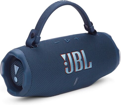 JBL Charge 6 - Portable Waterproof & Drop-Proof Bluetooth Speaker, Bold Pro Sound with AI Sound Boost, 28Hrs of Playtime, Built-in powerbank & Comes with a Sturdy/Removable Carrying Strap (Blue) in Saudi Arabia